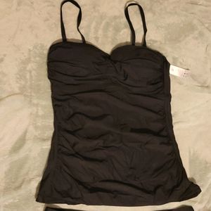 Black tankini bathing suit